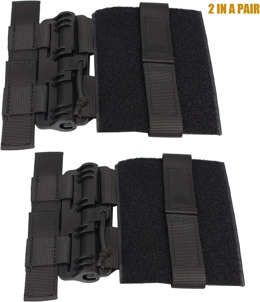 ROCOTACTICAL Quick Release Buckle Set,Single Point Molle One Size, Black
