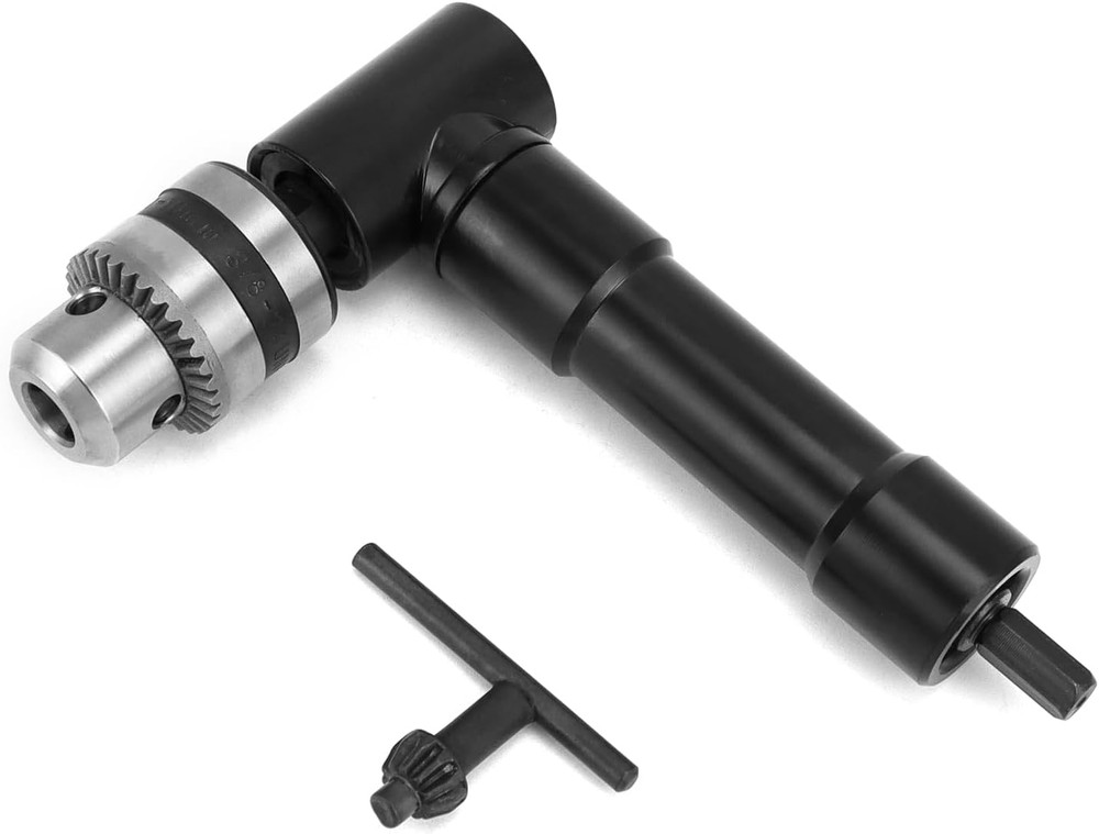 90 Degree Right Angle Drill Attachment Adapter with 8Mm Hex Compatibility for Po