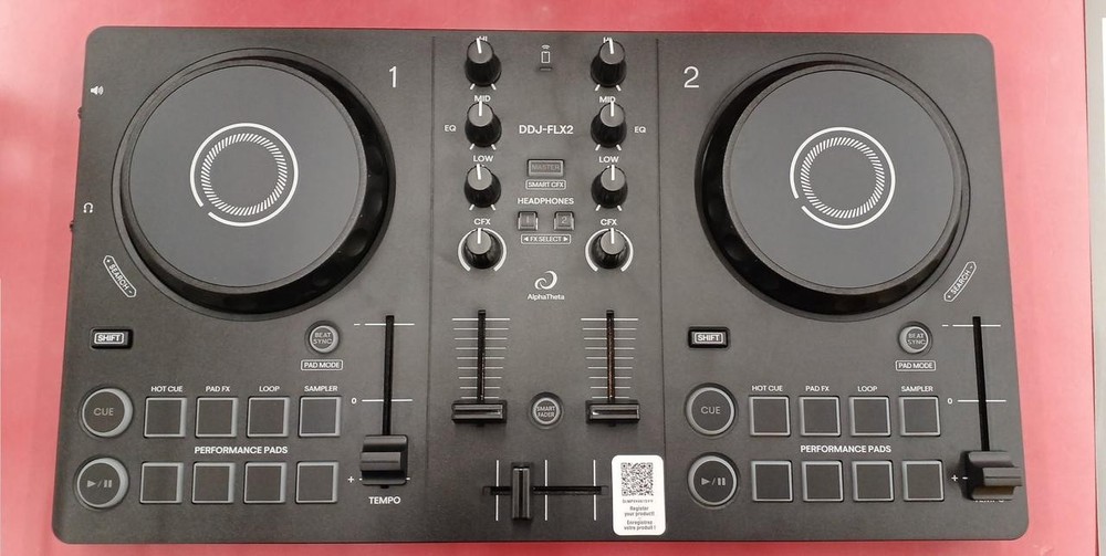 AlphaTheta DDJ-FLX2 2-Deck DJ Controller Smart Fader CFX Blutooth USB-C Portable