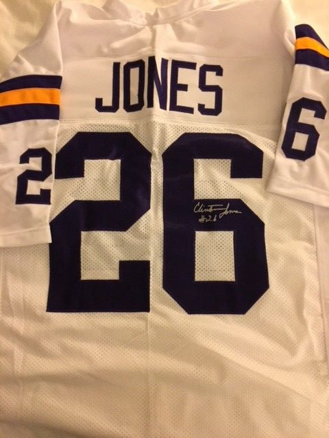 Vikings Clint Jones signed Jersey w/COA