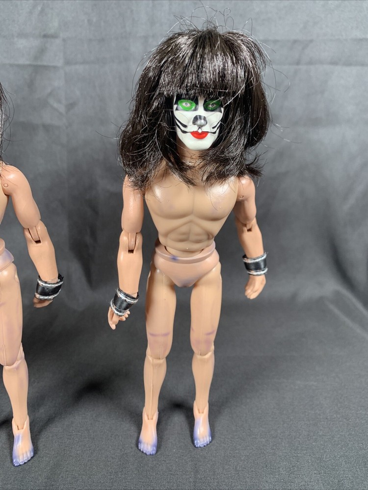 ✨KISS Figures Toy Co 8" Dolls Set Of Three No Clothes The Catman NOS✨