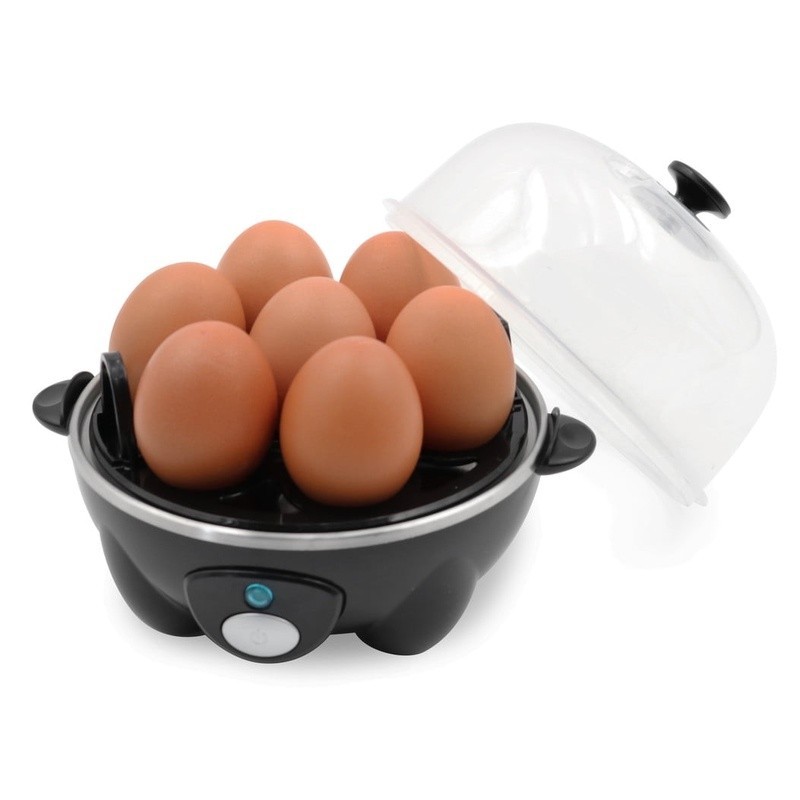 Automatic Egg Cooker 7 Eggs Poacher Timer Beep Dishwasher Safe Easy Clean New