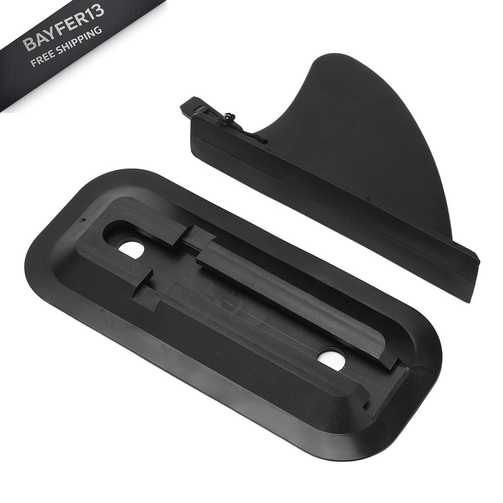 Paddle Board Fins Replacement, Plastic Adjustable Paddleboard Fin Black