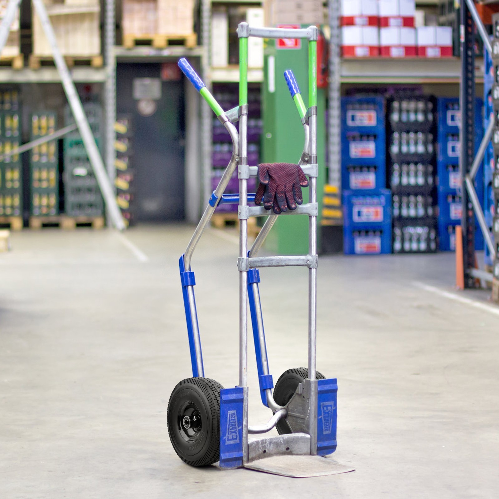 4PCS Upgrade 4.10/3.50-4 Flat Free Solid Rubber Tire and Wheel, 10" Solid Tires