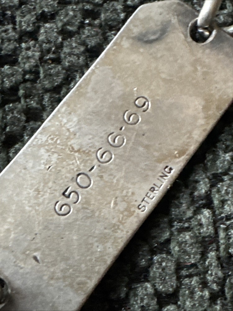 WWII US Navy Pilot’s ID Bracelet-Nane & Serial Number