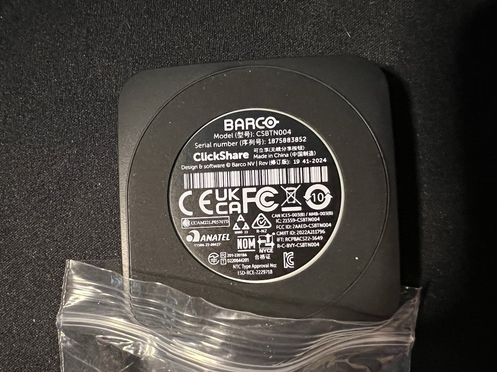 Barco ClickShare CSBTN004 Gen 4.1 USB-C Button