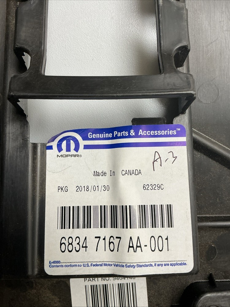 Genuine Mopar Blind Spot Module Bracket Left 68347167AA