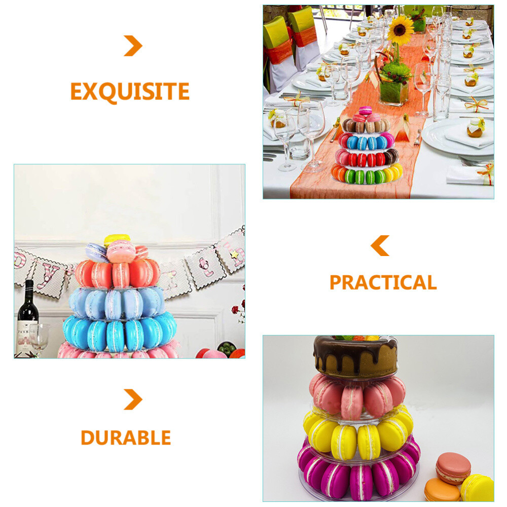 Macaron Tower Stand Cupcake Display Stand Tree Holder Round Cake Dessert Rack