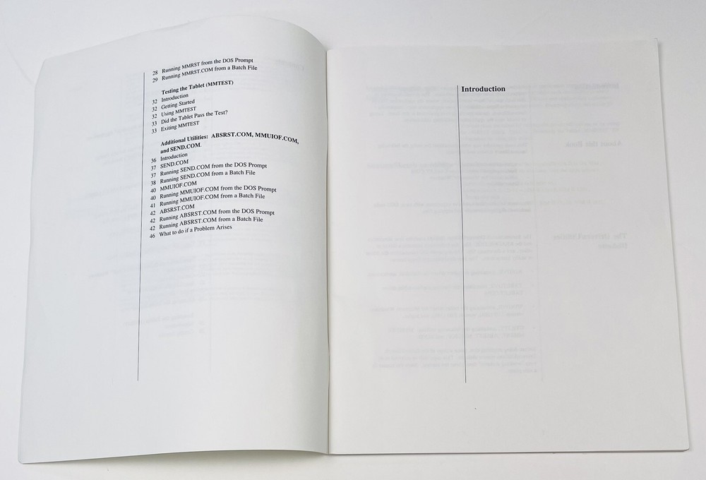 SummaGraphics SummaSketch II 2 Series Drivers/Utilities & USER'S GUIDE Only