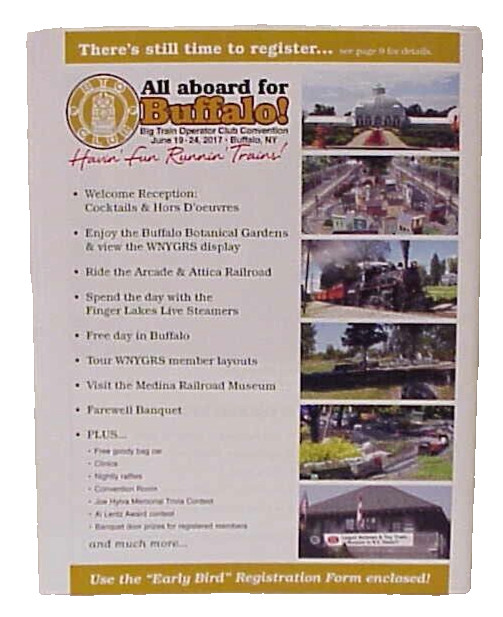 BIG TRAIN OPERATOR SPRING 2017 NO. 163 OFFICIAL PUBLICATION TRAIN OPERATOR CLUB