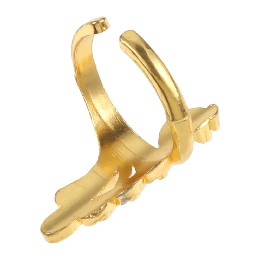 2pcs Unique Peacock Yarn Guides Knitted Ring Adjustable Crochet Loop Sewing Tool