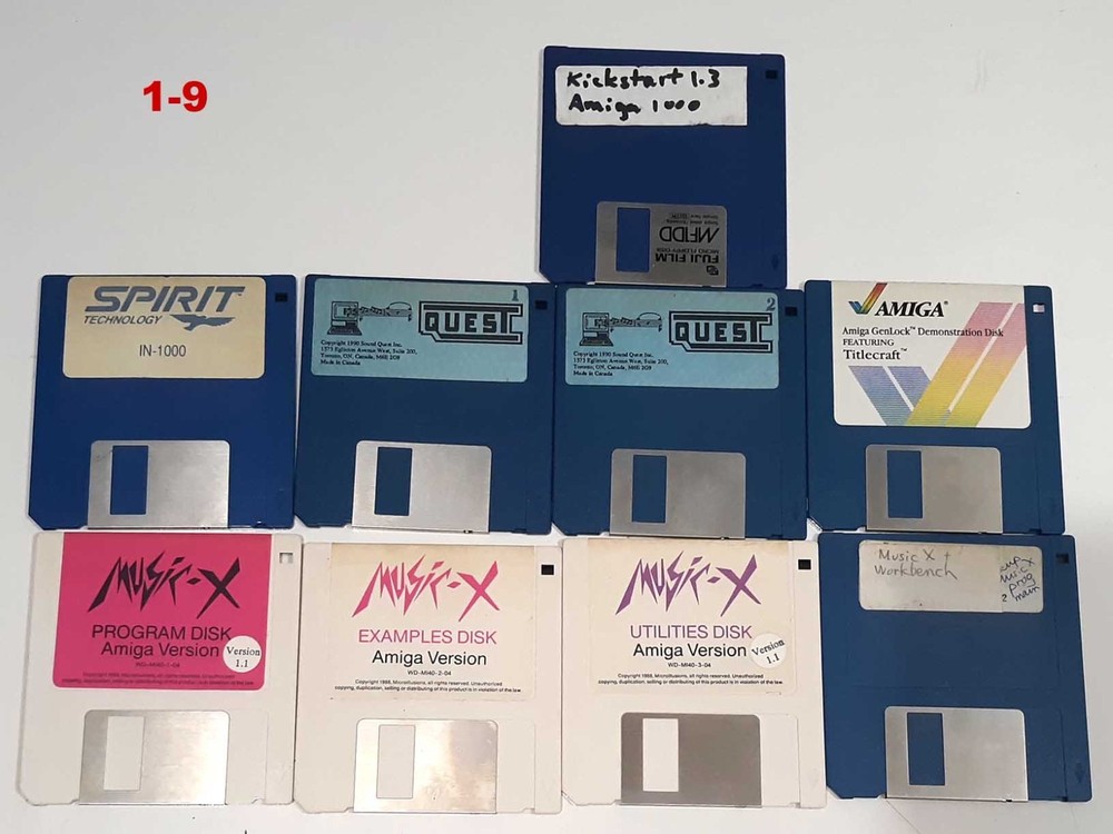 22 Amiga Computer floppies Floppy Disks