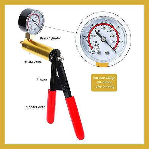 Handheld Vacuum Pump Brake Bleeder Kit for Motorcycle 16pc System Bleeding Tools
