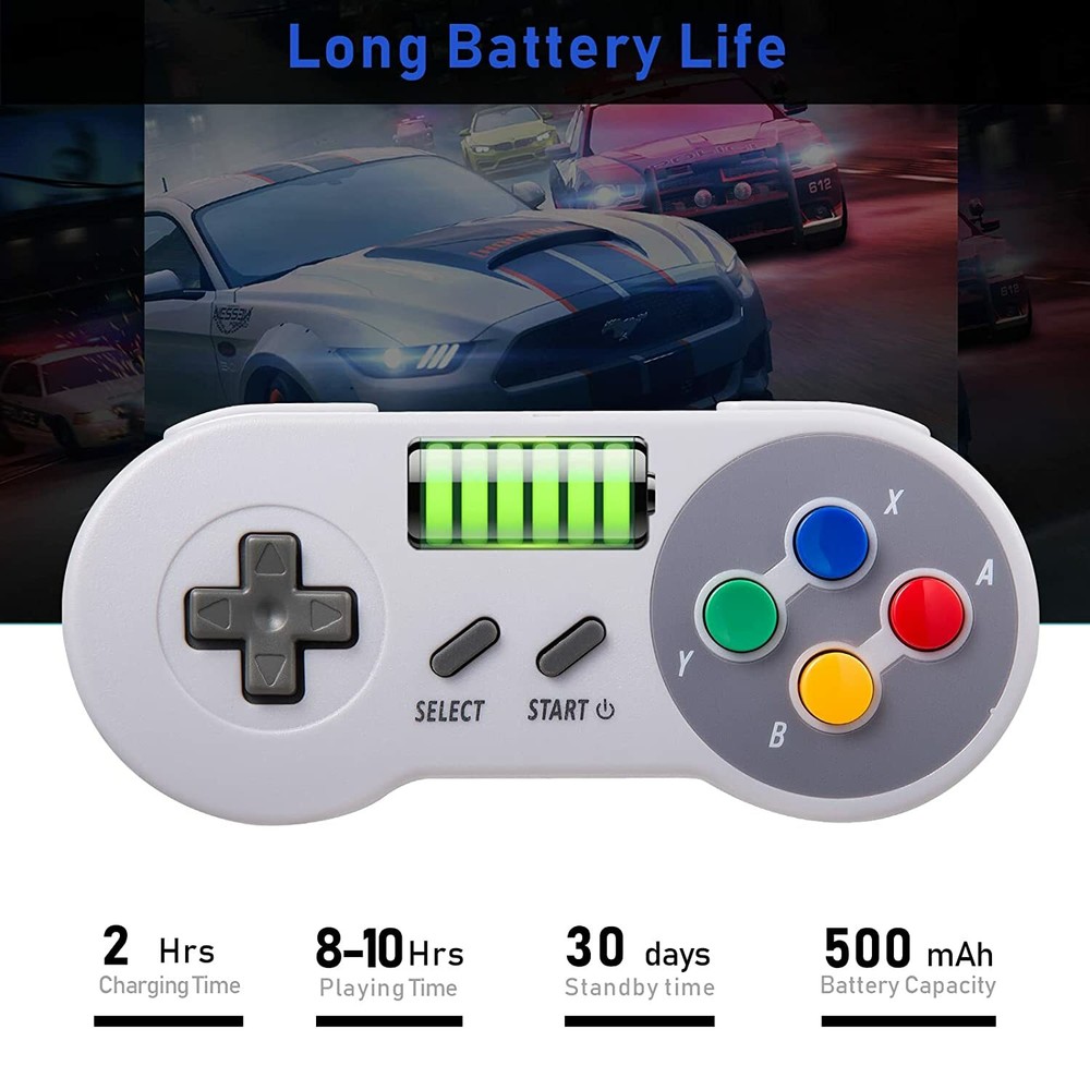 Wireless SNES Gamepad Remote Controller For Original Super SNES Console & SFC US