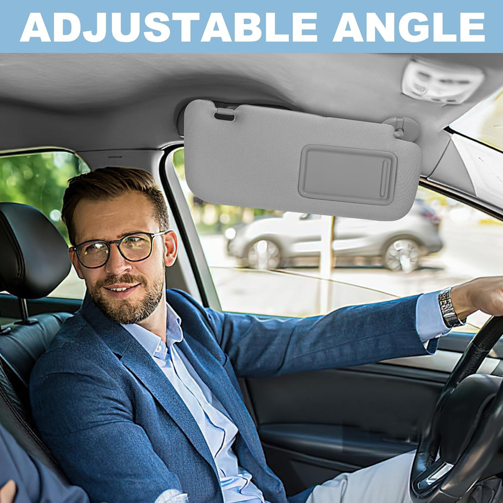Driver Left Side Sun Visor Compatible with Corolla 2008 2009 2010 2011 2012 2013