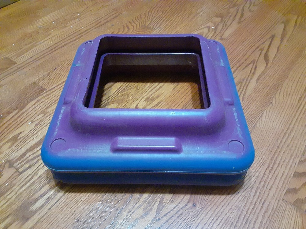 TWO RISERS For THE STEP Aerobics 16"x16" Stepper Exercise PURPLE