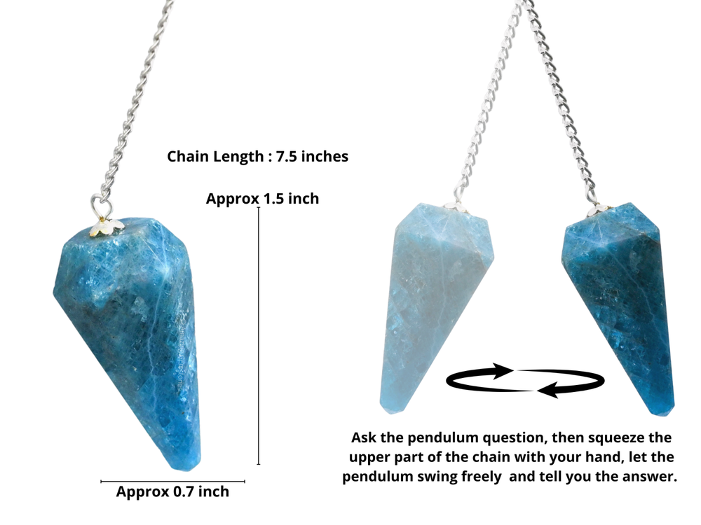 Apatite Dowsing Crystal Pendulum