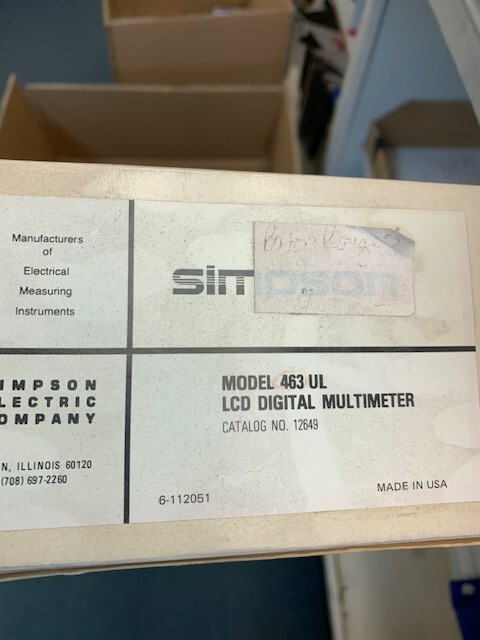 12649 SIMPSON METERS