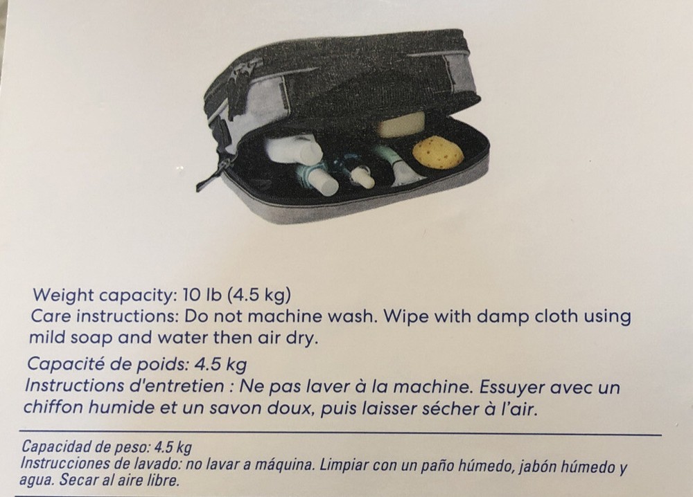 Hanging Shave Kit. 8 compartments