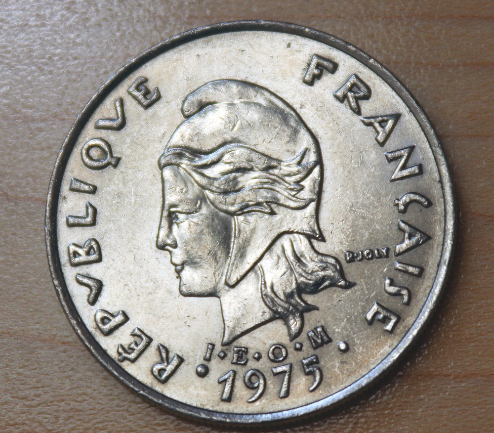 1975 French Polynesia 20 Francs