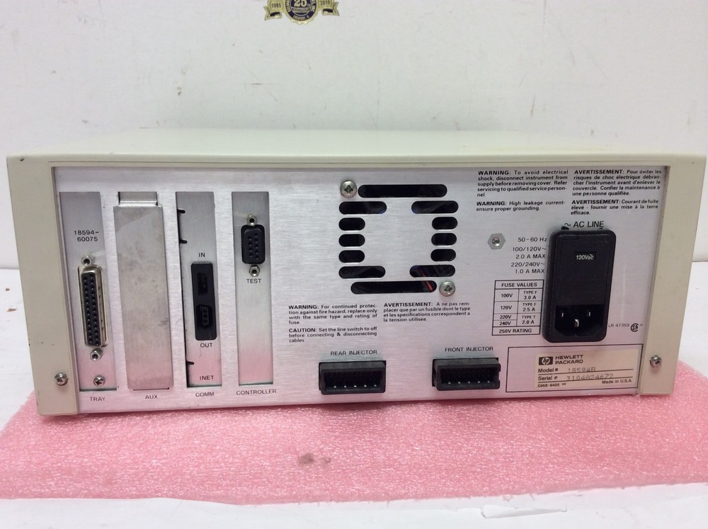 Hewlett Packard HP 7673 Autosampler Controller model18594B Lab Test Equipment