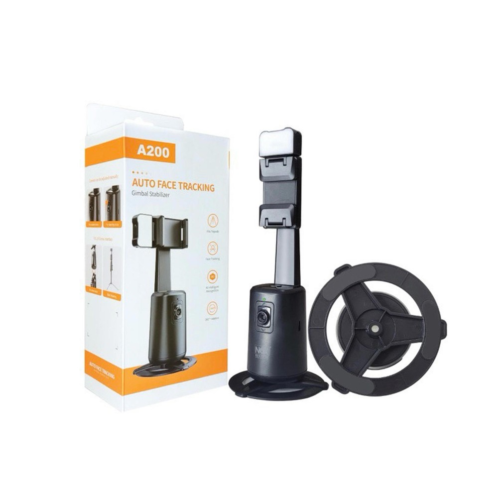 Wireless 360°Rotation Auto Face Tracking Gimbal  Stabilizer AI Recognition A200