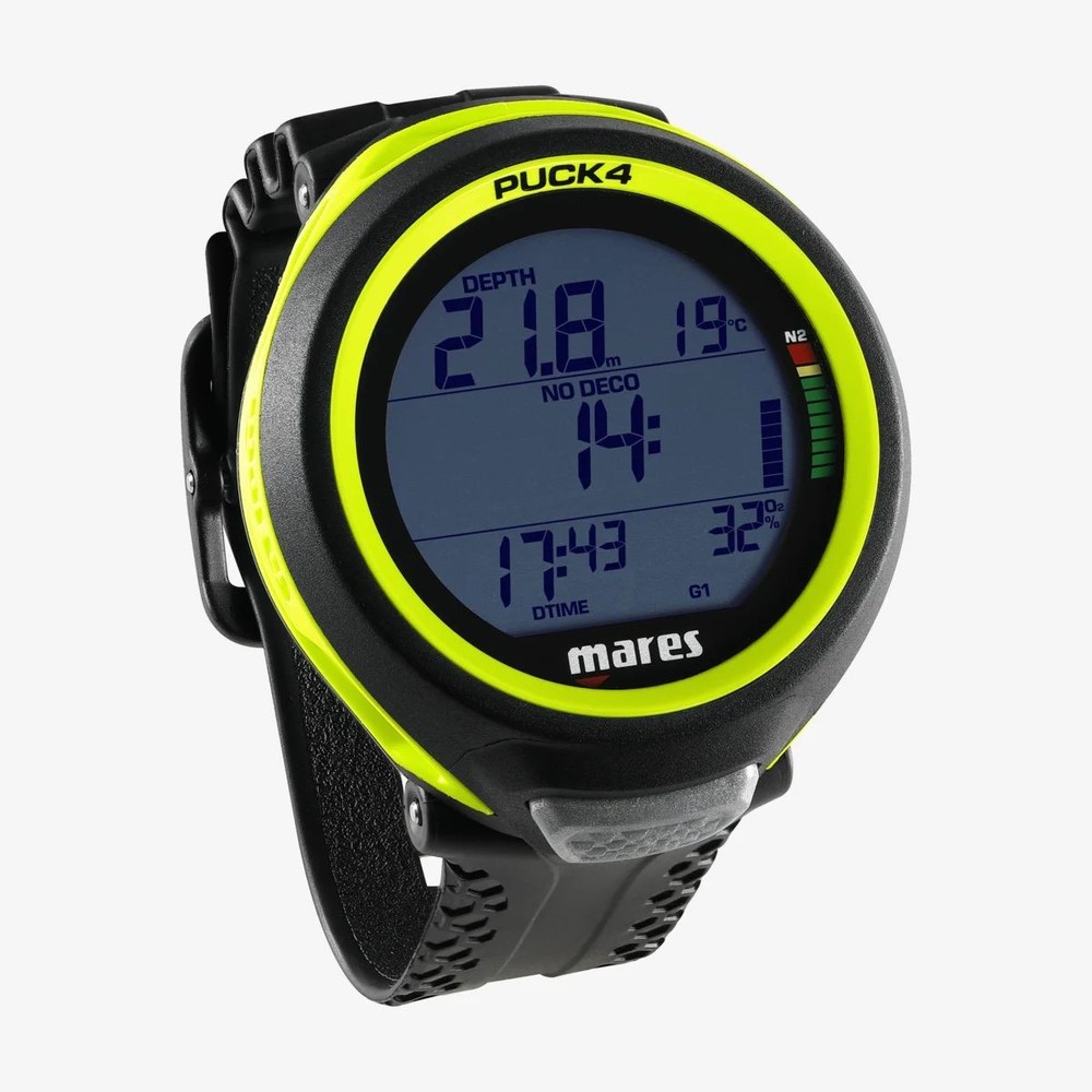 Mares Puck 4 Dive Computer Bluetooth Multi-Gas Air/Nitrox Easy-Read Display