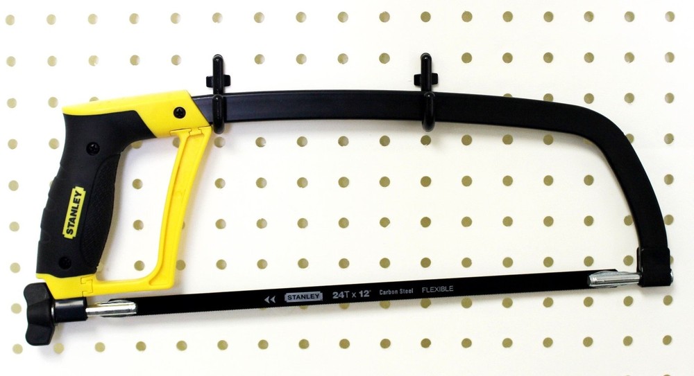 100Pcs Pegboard Accessory Peg Hook Set – Durable, -Locking Black 1/4" J-Style...