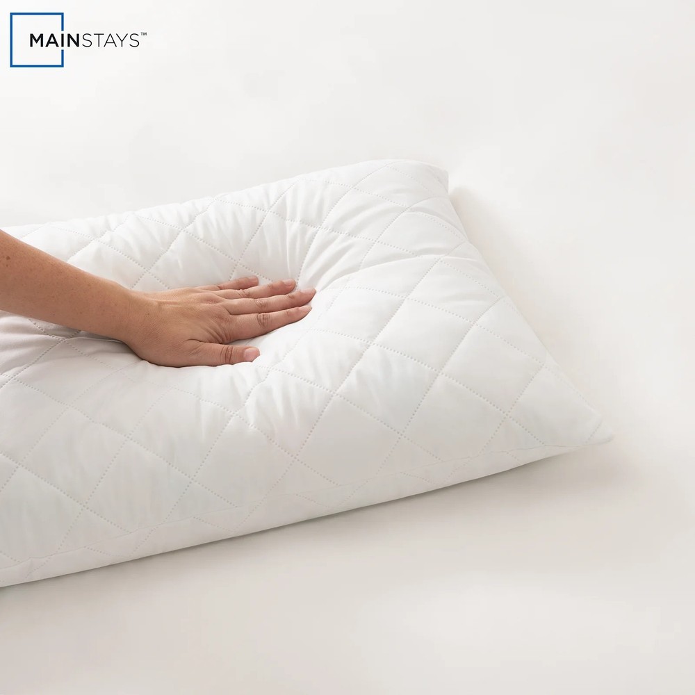 Mainstays Memory Foam Cluster Bed Pillow, Standard Queen.