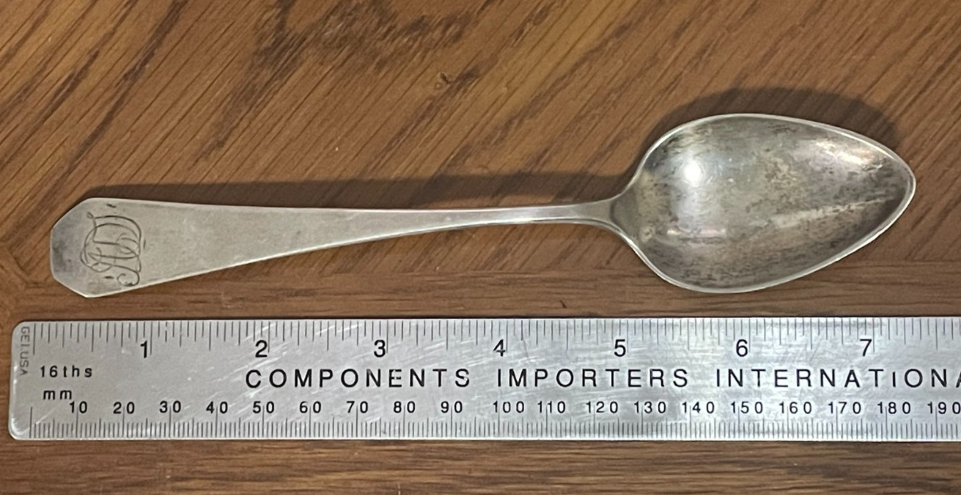 W. Moulton Coin Silver  Spoon 29 g