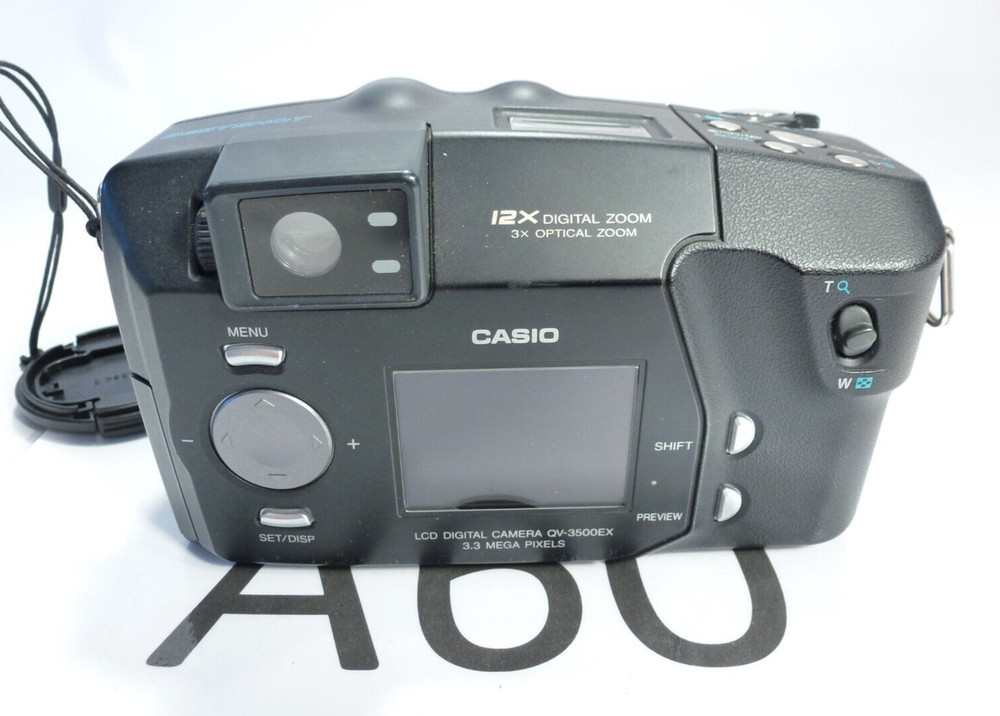 Casio Digital Camera QV-3500EX 3.3MP Black Tested refm