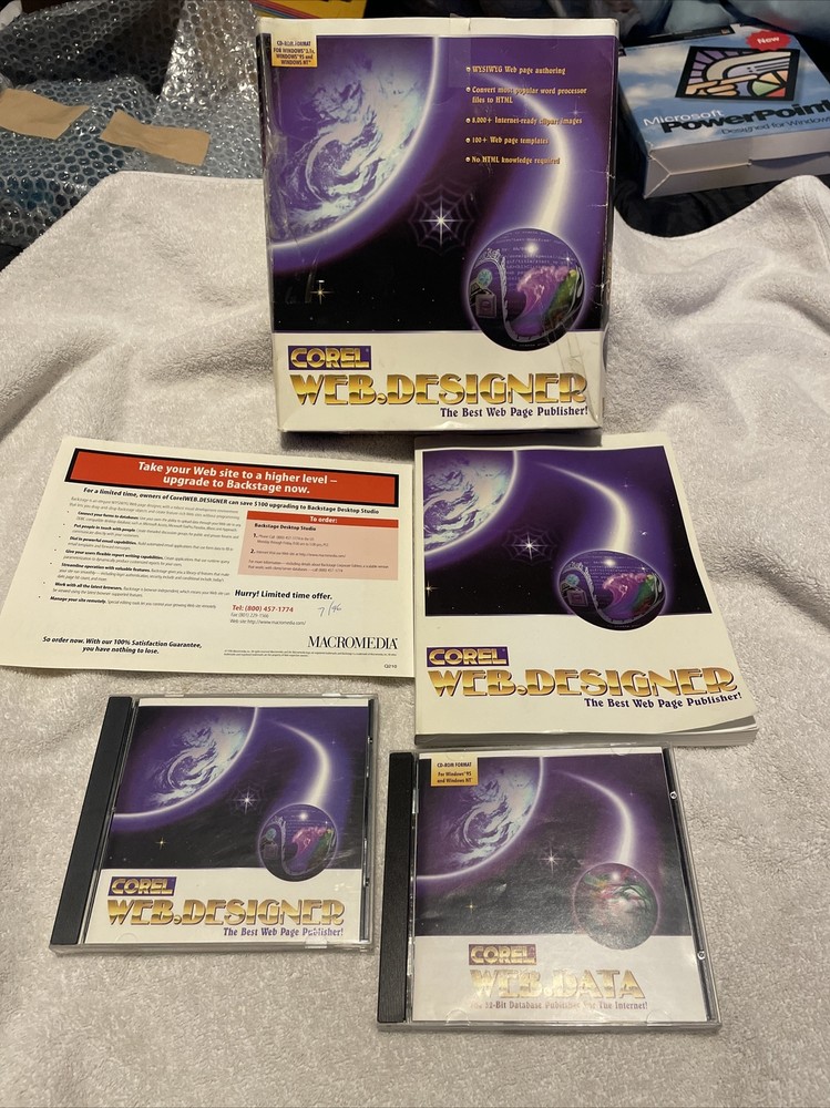 Corel Web Graphics Suite PC CD HTML Web Design Vintage See Details