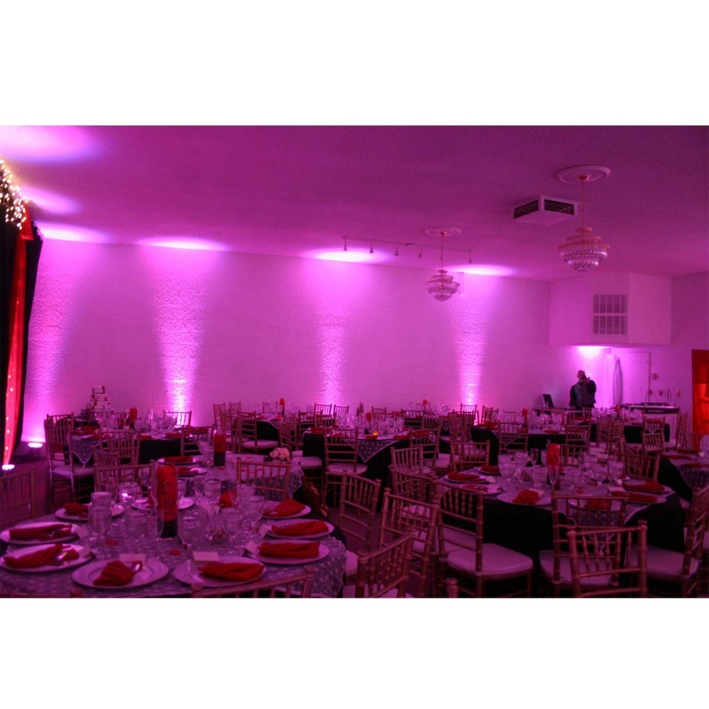 Eliminator Lighting Mega Flat Hex L PAK4 Includes 4x Mega Hex Pars, Remote, C...