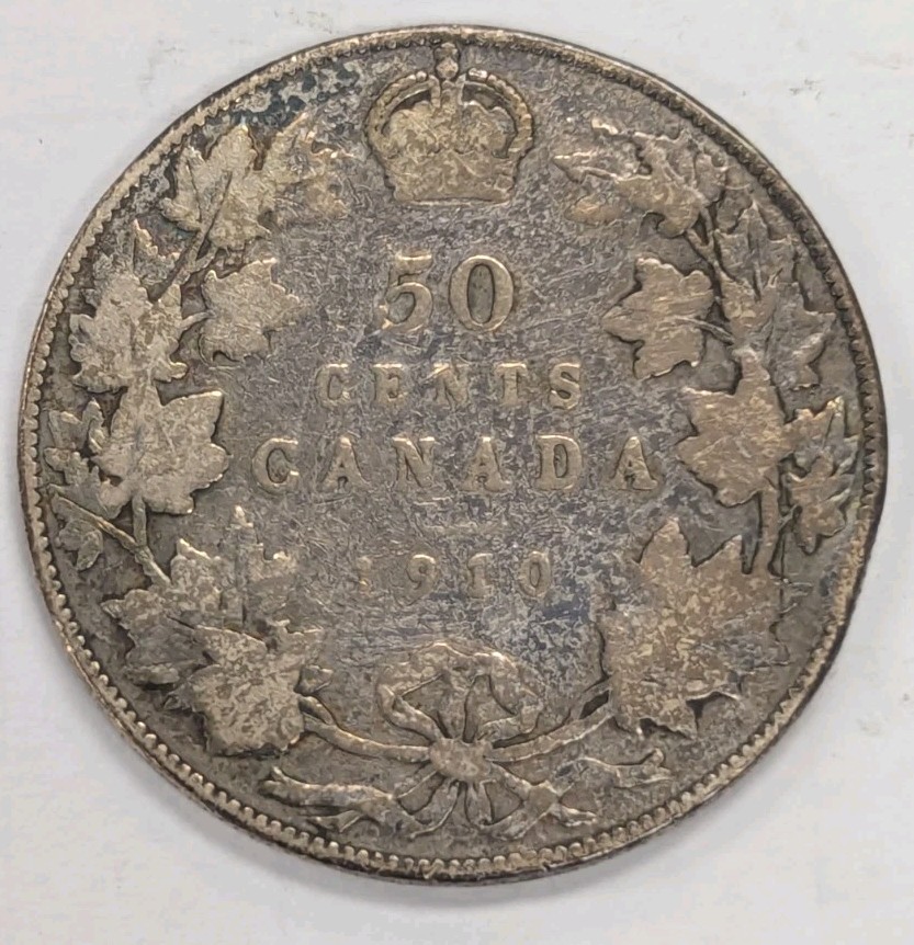 1910-CANADA HALF DOLLAR -#T209