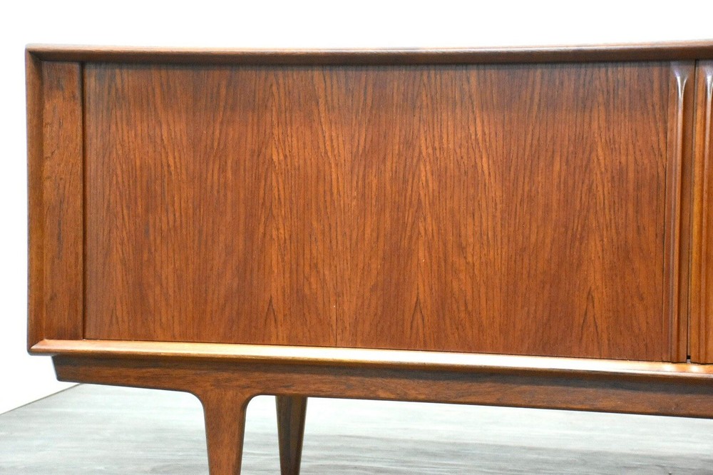 82” Refinished Bernhard Pedersen Teak Sideboard Credenza