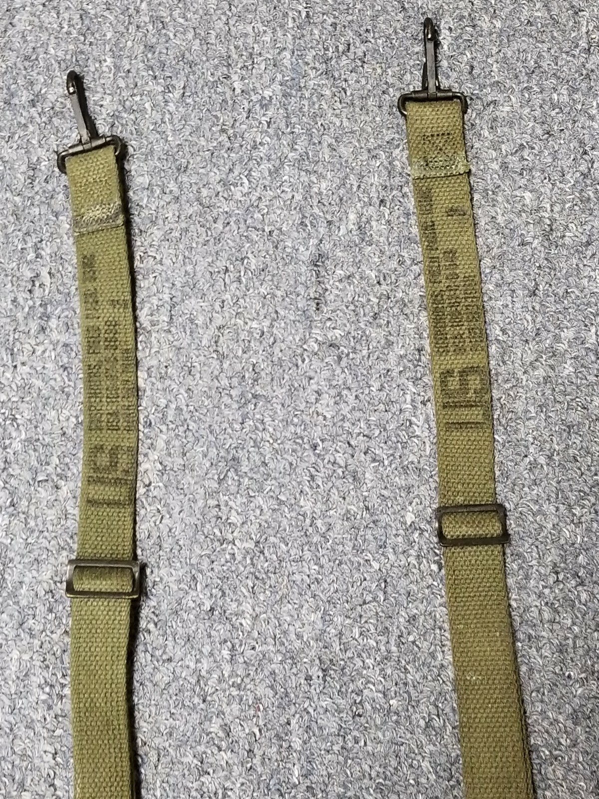 USMC O.D. SUSPENDERS. SET OF 2.