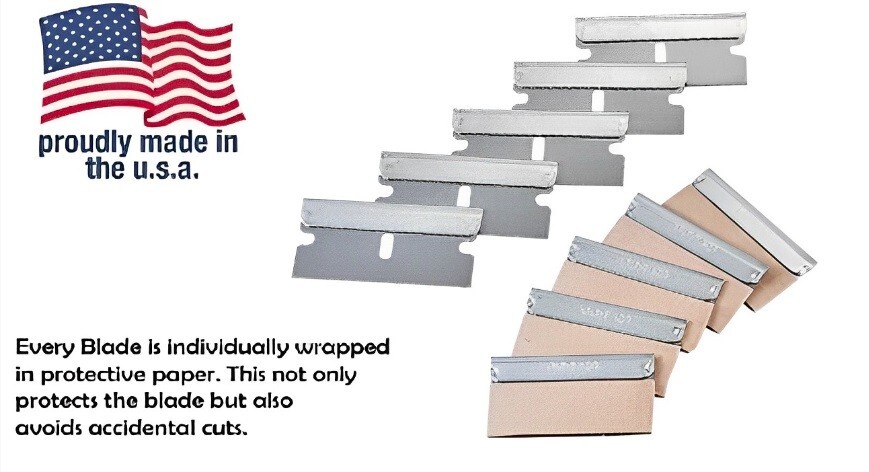 5 pc Razor Blades Single Edge Extra Sharp Super Strong.. Made in USA!!!