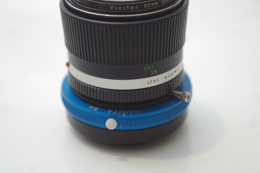 Mamiya Auto XTL ES Lens onto Sony E mount Camera Adapter