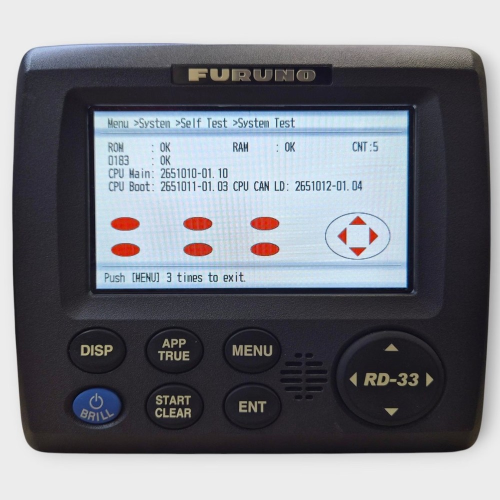 Furuno RD-33 NMEA 2000 Data Organizer Display w/ 2m N2k Drop Cable Fully Tested*