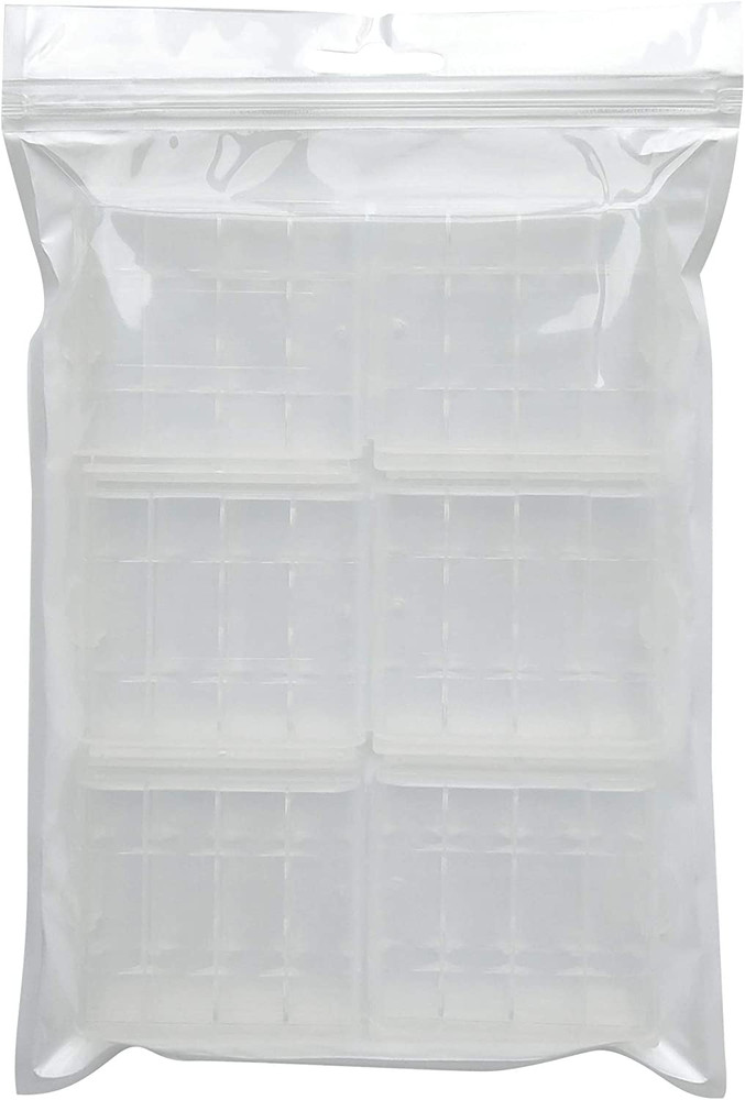 Battery Storage Case for AA/AAA, Battery Holder Box (6Pack Clear)