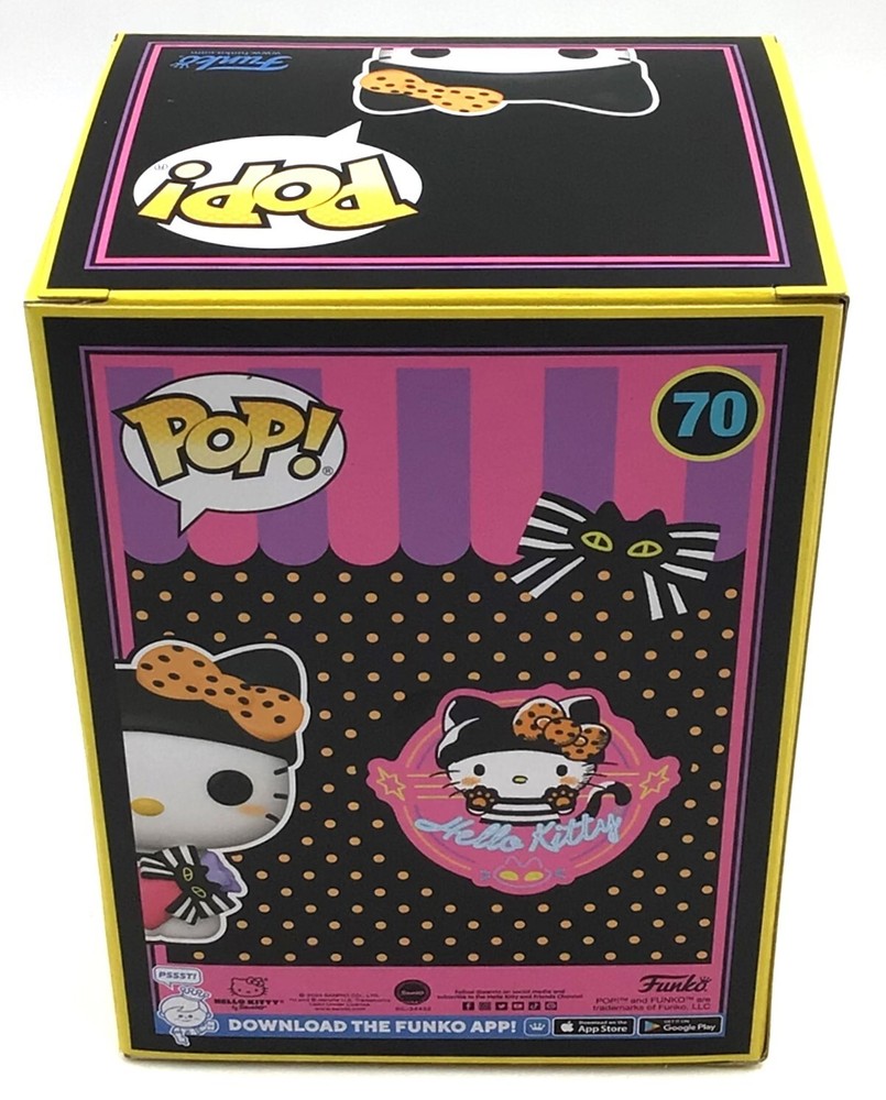 Funko Pop! Hello Kitty Blacklight #70 Hot Topic Exclusive with POP Protector
