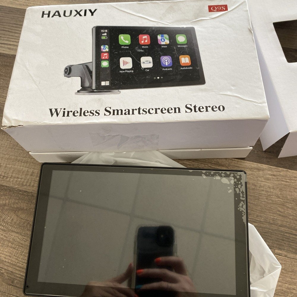 Hauxiy Wireless Smartscreen Stereo Apple Android Carplay 9" Digital Receiver/c