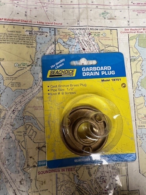 Seachoice #18751 Garboard Drain & Plug Comp 1/2" Bronze.