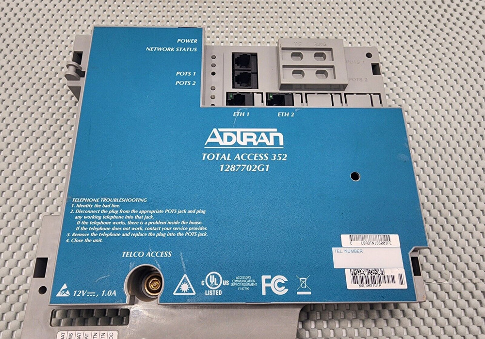ADTRAN TOTAL ACCESS 352 1287702G1 GIGIBIT PASSIVE OPTICAL NETWORK