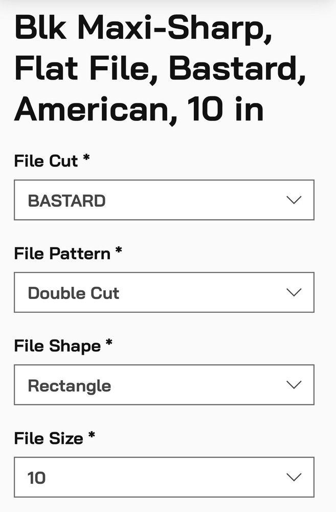 Simonds 10” Flat Bastard File Maxi-Sharp Double Cut Rectangle 78234100 New (2)