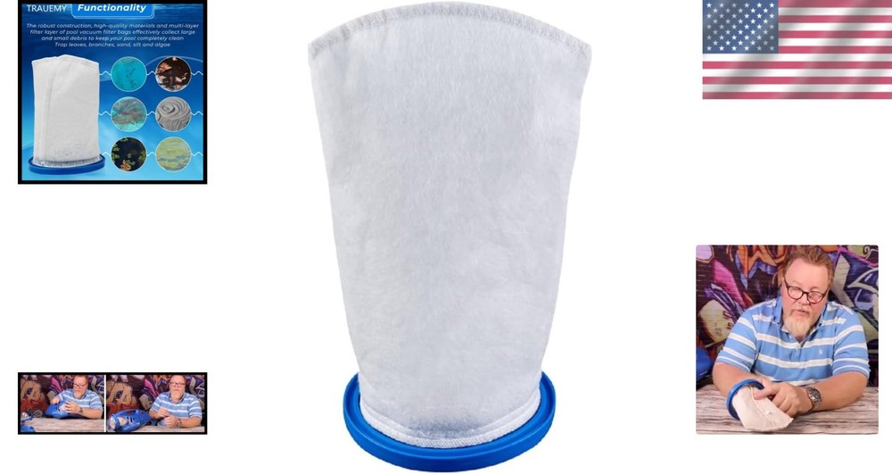 High Performance Filter Bag for Pool Blaster Compatible with Multiple Models
