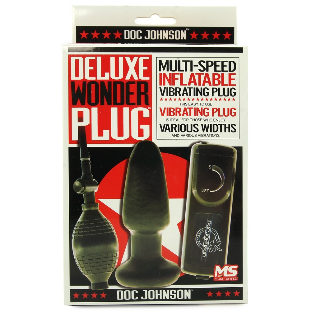 Deluxe Wonder Plug - Inflatable Vibrating Butt Plug Vibrator Expandable Vibe