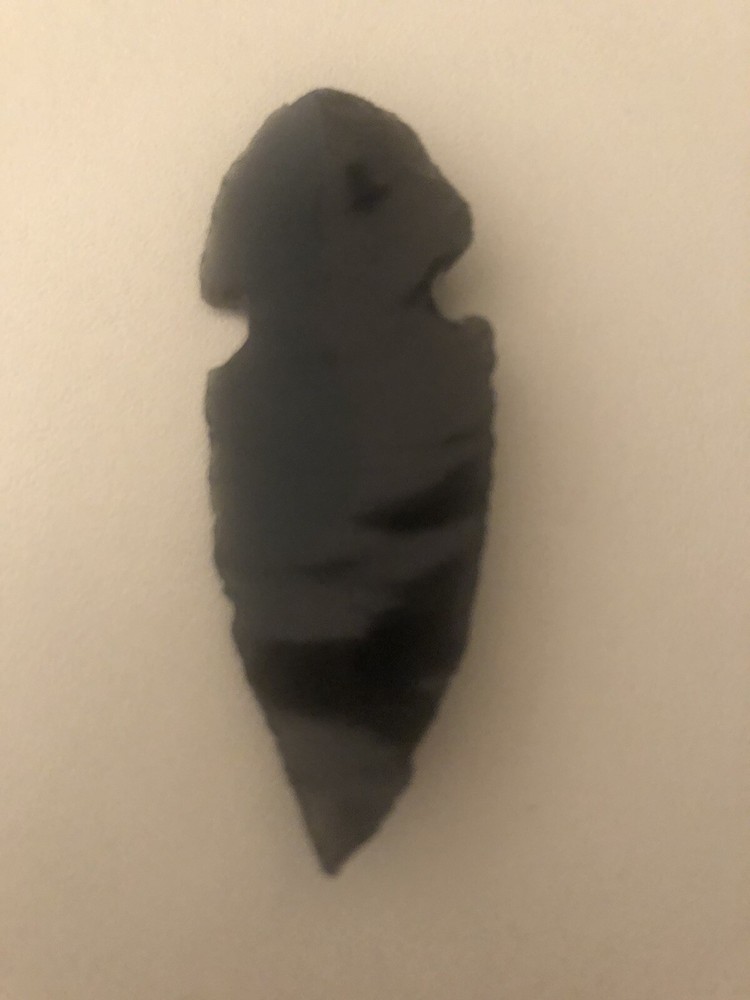 1 Black Obsidian Arrowhead Point Gem 2 inches