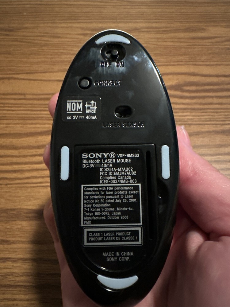 Sony Vaio Bluetooth Laser Wireless Mouse VGP-BMS33