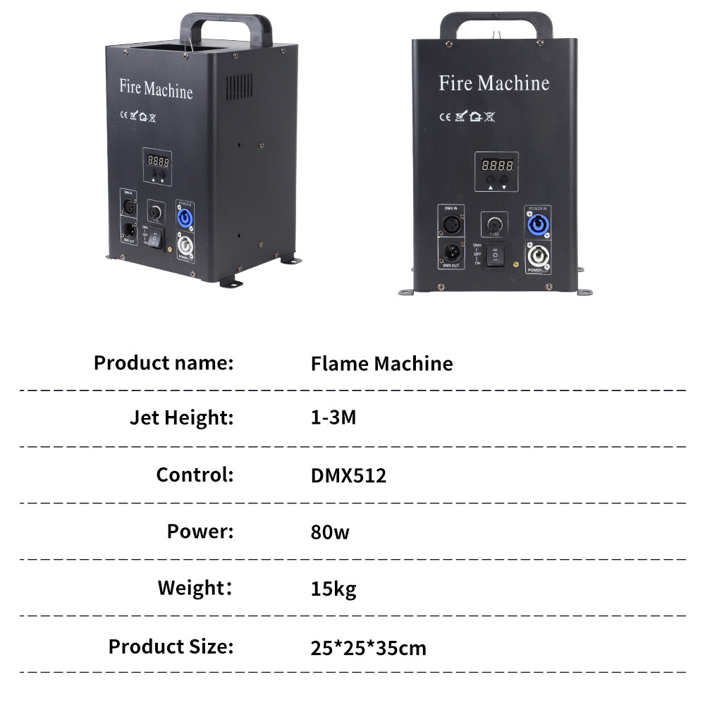 Fire Machine Flame Machine Stage Effect DMX Flame Single Head for Stage Concert